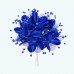 3"  Silk Flower with Pearl 6X12 | Royal Blue